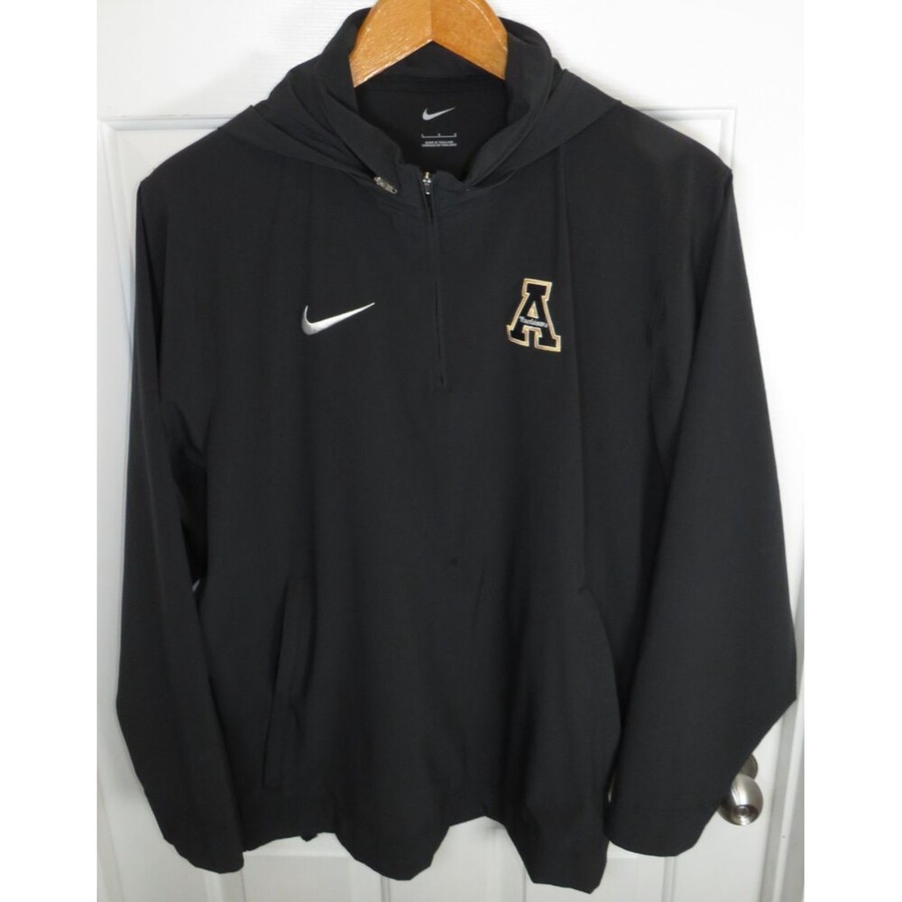 Nike Appalachian State Mountaineers 1/4 Zip Coach Hooded Jacket Size LG